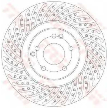 Тормозной диск TRW DF6153S