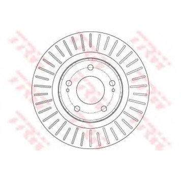Тормозной диск TRW DF6174