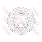 Тормозной диск TRW DF6184