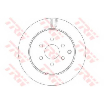 Тормозной диск TRW DF6289