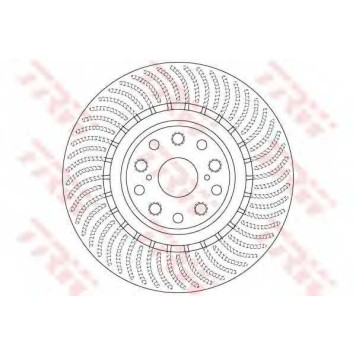 Тормозной диск TRW DF6489S