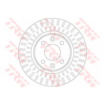 Тормозной диск TRW DF6534