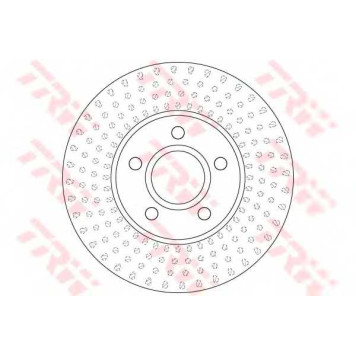 Тормозной диск TRW DF6536