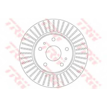 Тормозной диск TRW DF6684