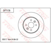 Тормозной диск TRW DF7178