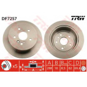 Тормозной диск TRW DF7257