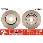 Тормозной диск TRW DF7340