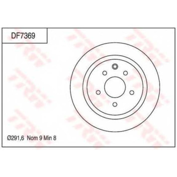 Тормозной диск TRW DF7369