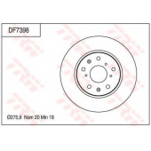 Тормозной диск TRW DF7398