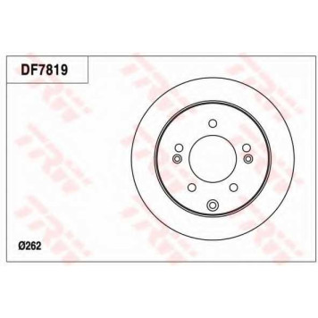 Тормозной диск TRW DF7819