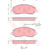 Колодки тормозные дисковые для LANCIA THESIS(841AX) <b>TRW GDB1627</b>