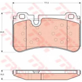 Колодки тормозные дисковые для MERCEDES C(C204,S204,W204), CLS(C219), E(S211,W211), SL(R129,R230) <b>TRW GDB1711</b>