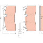 Колодки тормозные дисковые для AUDI R8 <b>TRW GDB1731</b>