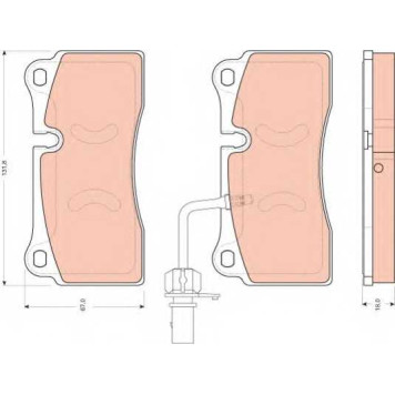 Колодки тормозные дисковые для AUDI R8 <b>TRW GDB1731</b>