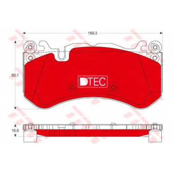 Колодки тормозные дисковые для MERCEDES C, CLK, CLS, E, M, S, SL, SLS AMG <b>TRW GDB1734DTE</b>