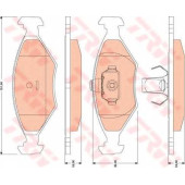 Колодки тормозные дисковые для FIAT PALIO(178BX,178DX), SIENA(172#,178#) <b>TRW GDB1751</b>