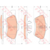 Колодки тормозные дисковые для FORD MAVERICK / MAZDA TRIBUTE(EP) <b>TRW GDB1752</b>