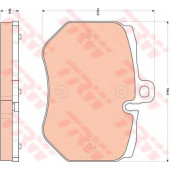 Колодки тормозные дисковые для AUDI A6(4F2,4F5,C6), Q7(4L) <b>TRW GDB1848</b>