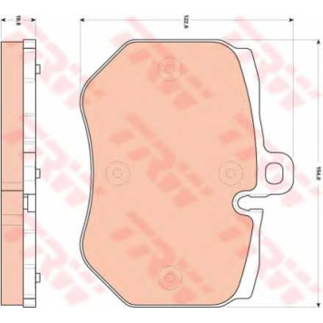 Колодки тормозные дисковые для AUDI A6(4F2,4F5,C6), Q7(4L) <b>TRW GDB1848</b>