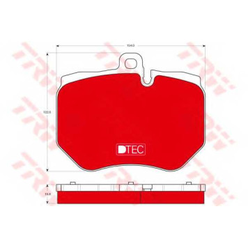 Колодки тормозные дисковые для AUDI A6(4F2,4F5,C6), Q7(4L) <b>TRW GDB1848DTE</b>