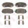 Колодки тормозные дисковые для HYUNDAI i10(PA) / KIA PICANTO(BA) <b>TRW GDB3369</b>