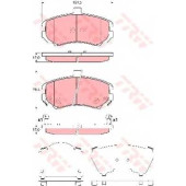 Колодки тормозные дисковые для HYUNDAI ELANTRA(XD) <b>TRW GDB3431</b>