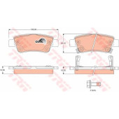 Колодки тормозные дисковые для HONDA CR(RE) <b>TRW GDB3446</b>