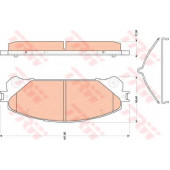 Колодки тормозные дисковые для LEXUS NX, RX / TOYOTA KLUGER, RAV 4, SIENNA <b>TRW GDB3484</b>