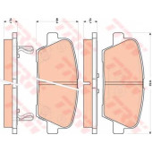 Колодки тормозные дисковые для HYUNDAI EQUUS / CENTENNIAL, GENESIS(BH), SANTA FE(CM,DM) / KIA BORREGO, SORENTO(XM) <b>TRW GDB3499</b>