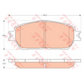 Колодки тормозные дисковые для TOYOTA CAMRY(#XV3#,ACV3#,MCV3#) <b>TRW GDB3612</b>