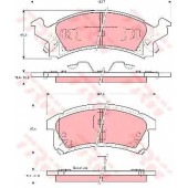 Колодки тормозные дисковые для CHEVROLET BERETTA(1#37), CAVALIER, CORSICA(1#69) <b>TRW GDB4002</b>