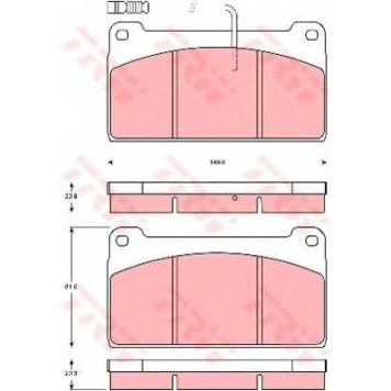 Колодки тормозные дисковые для MERCEDES UNIMOG <b>TRW GDB5074 / 29324</b>