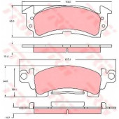 Колодки тормозные дисковые для CHEVROLET ASTRO Extended Passenger, ASTRO Extended, ASTRO, BLAZER K5, CAMARO, CAPRICE, G10, G20 Extended, G20, IMPALA, NOVA, SUBURBAN / JEEP WAGONEER <b>TRW GDB742</b>