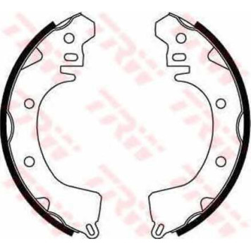 Комплект тормозных колодок для MITSUBISHI COLT(CJ#,CP#), CORDIA(A21#A,AB,AC), GALANT(E1#A,E3#A), LANCER(C1#V,C3#V,C6#A,C7#A), SPACE(D0#V/W), TREDIA(A21#) <b>TRW GS8221</b>