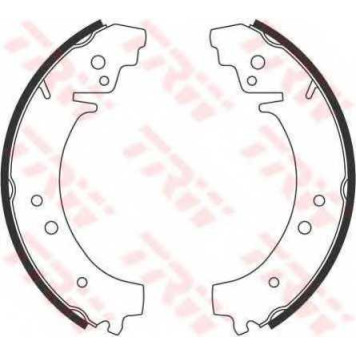 Комплект тормозных колодок для CHEVROLET NIVA / FIAT 238-SERIE(238#) <b>TRW GS8222</b>