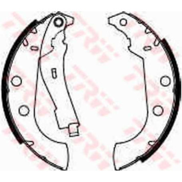 Комплект тормозных колодок для CITROEN XSARA(N2), ZX(N2) / PEUGEOT 306(7#, 7A, 7B, 7C, 7D, 7E, N#, N3, N5), 405(15B, 15E, 4B, 4E) <b>TRW GS8272</b>