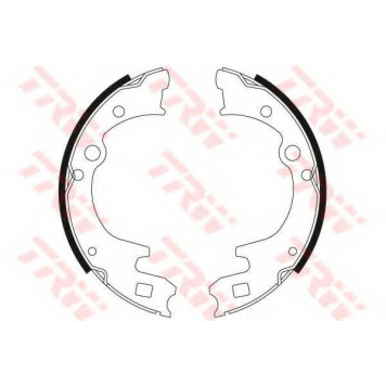 Комплект тормозных колодок для HYUNDAI H-1, H100(P) / KIA BONGO, K2700(K62W) / MAZDA E-SERIE(SD1,SL,SR1,SR2) <b>TRW GS8428</b>-1
