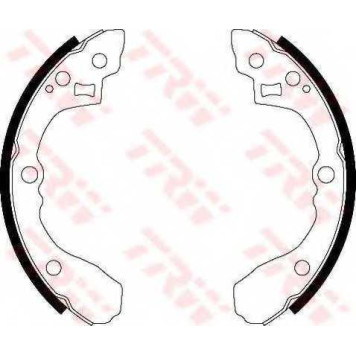 Комплект тормозных колодок для KIA CERATO KOUP(TD), CERATO(TD), RIO(DC,DC#) <b>TRW GS8439</b>