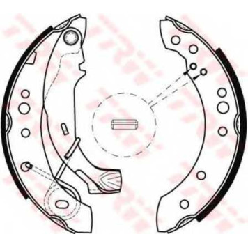 Комплект тормозных колодок для CITROEN C2(JM#), C3(FC#,HB#) / PEUGEOT 1007(KM#) <b>TRW GS8467</b>