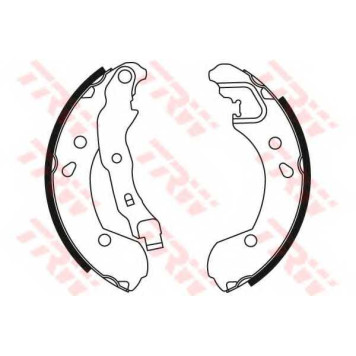 Комплект тормозных колодок для NISSAN MICRA(K12), NOTE(E11) / RENAULT CLIO(BR0/1, CR0/1, KR0/1#, SB#, SR#), MODUS(F/JP0#) <b>TRW GS8470</b>-1