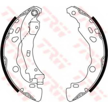 Комплект тормозных колодок для CITROEN C2(JM#), C3(FC#,HB#) / LANCIA YPSILON(843) / PEUGEOT 1007(KM#) <b>TRW GS8474</b>