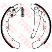 Комплект тормозных колодок для AUDI 100, 80 / VW CADDY, GOLF, JETTA, PASSAT, SAVEIRO <b>TRW GS8544</b>