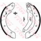 Комплект тормозных колодок для RENAULT LAGUNA(K56#), MEGANE(BA0/1#,JA0/1#,KA0/1#), SCENIC(JA0/1#) <b>TRW GS8567</b>