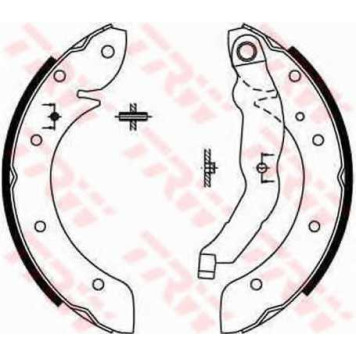 Комплект тормозных колодок для RENAULT LAGUNA(K56#), MEGANE(BA0/1#,JA0/1#,KA0/1#), SCENIC(JA0/1#) <b>TRW GS8567</b>