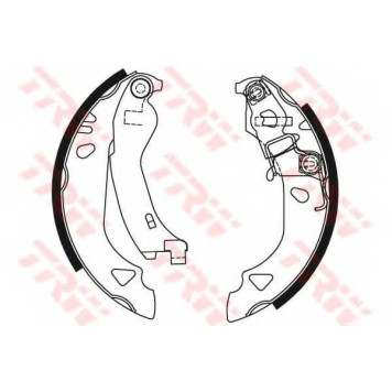 Комплект тормозных колодок для FIAT BRAVA(182), BRAVO(182), PUNTO(176,176C,176L) / LANCIA Y(840A), Y10(156) <b>TRW GS8570</b>-1