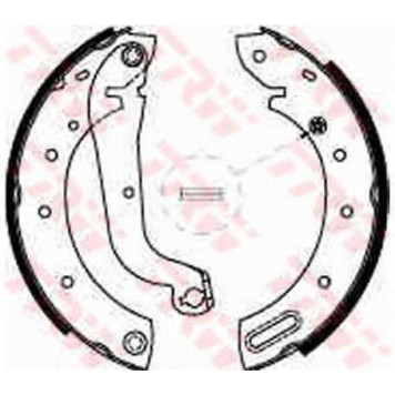 Комплект тормозных колодок для FORD MAVERICK(UDS,UNS) / NISSAN SERENA(C23M), TERRANO(R20), VANETTE(HC 23) <b>TRW GS8625</b>