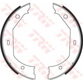 Комплект колодок стояночной тормозной системы TRW GS8656