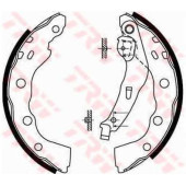Комплект тормозных колодок для MITSUBISHI CARISMA(DA#), SPACE STAR(DG#A) / TOYOTA AVENSIS(#T22#) <b>TRW GS8665</b>