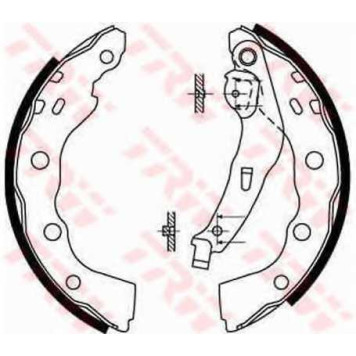 Комплект тормозных колодок для MITSUBISHI CARISMA(DA#), SPACE STAR(DG#A) / TOYOTA AVENSIS(#T22#) <b>TRW GS8665</b>