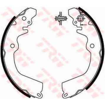 Комплект тормозных колодок для MITSUBISHI CARISMA, COLT, GALANT, LANCER, MIRAGE, SPACE RUNNER, SPACE STAR <b>TRW GS8666</b>